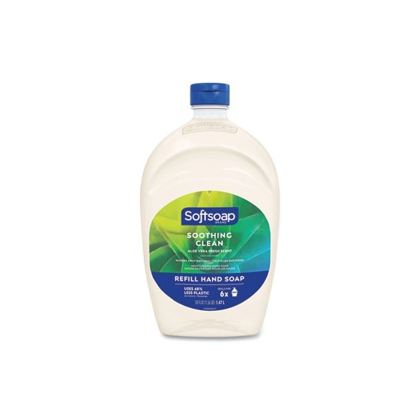 Colgate-Palmolive Softsoap, MOISTURIZING HAND SOAP REFILL WITH ALOE, FRESH, 50 OZ 45992EA - main